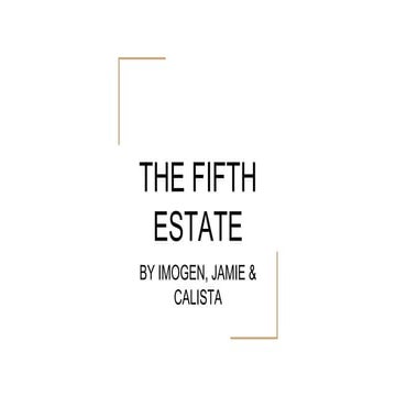 The fifth estate (1)