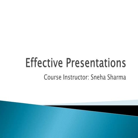 How To Make An Effective Presentation