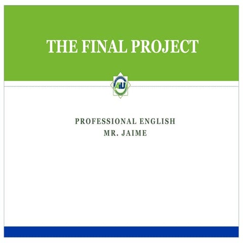 Final Project Tips and Guidelines