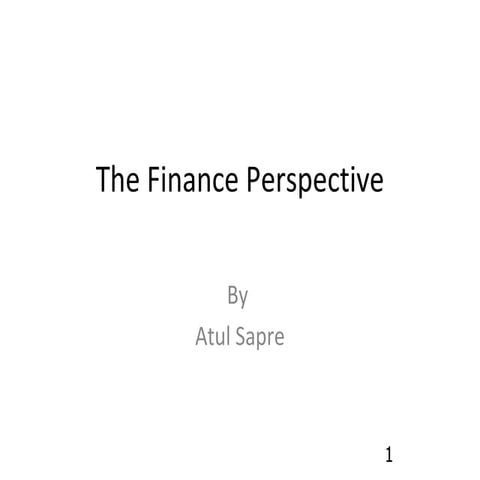 The finance perspective dupont
