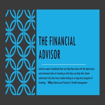 The financial advisor
