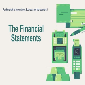 The Financial Statements (Basic Accounting)