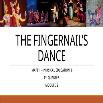 THE FINGERNAILS DANCE IN MAPEH 8 4TH QUARTER