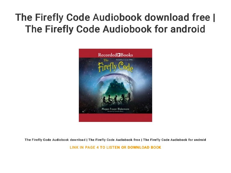 The Firefly Code Audiobook download free | The Firefly Code Audiobook…