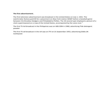 The first advertisement word. | DOCX