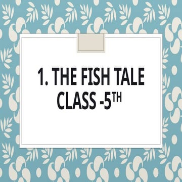Exploring Fish Through Haiku Poetry and Fascinating Facts for Class 5 ...