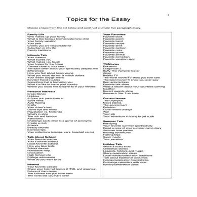 The five parargaph essay (2)