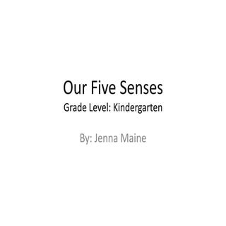 The Five Senses Powerpoint