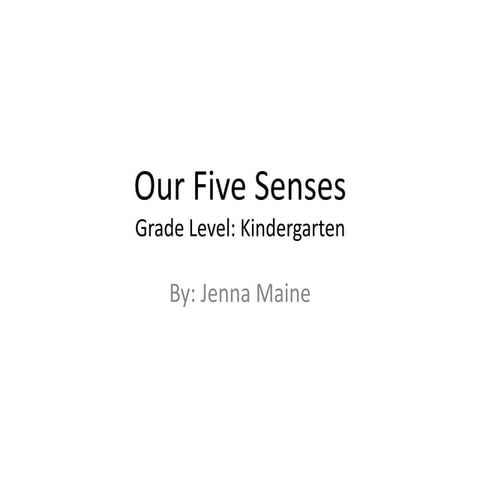 The Five Senses Powerpoint