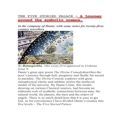 The five storied palace – a journey around the symbolic cosmos..