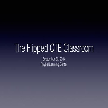 The Flipped CTE Classroom