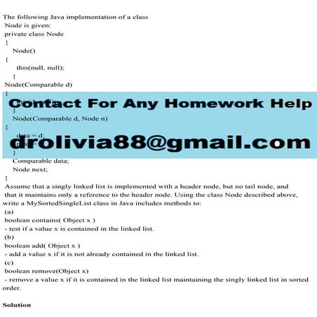 The following Java implementation of a class Node is given priv.pdf