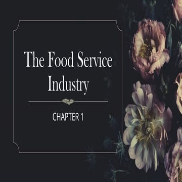 The Food Service Industry and History.pptx