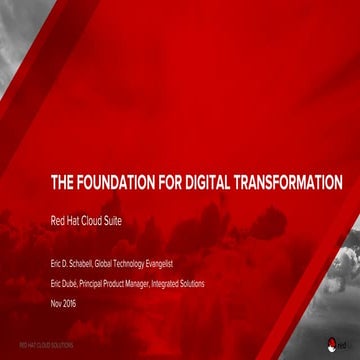 The foundation for digital transformation: Red Hat Cloud Suite