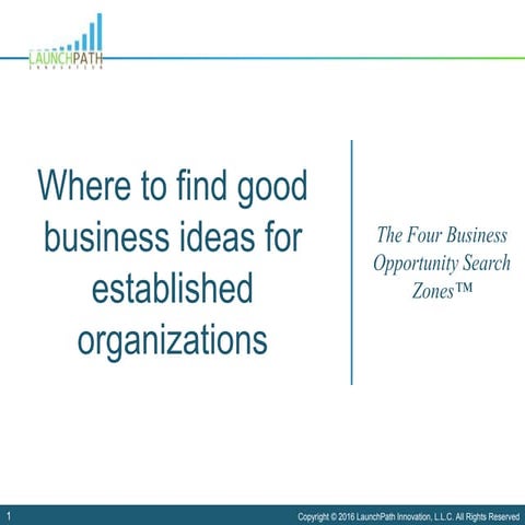 The Four Business Opportunity Search Zones