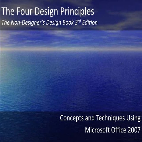 The four design principles | PPTX