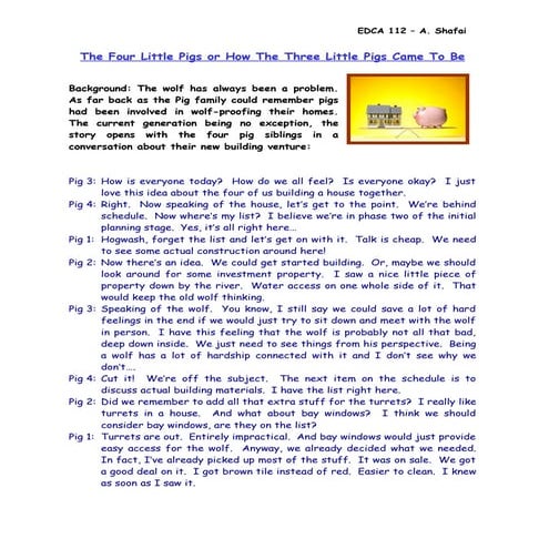 The Four Little Pigs