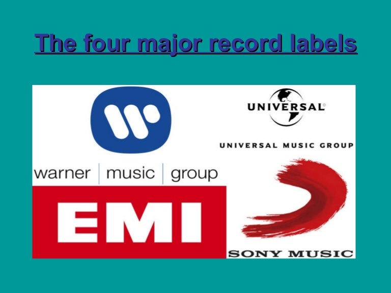 What are the four major record labels