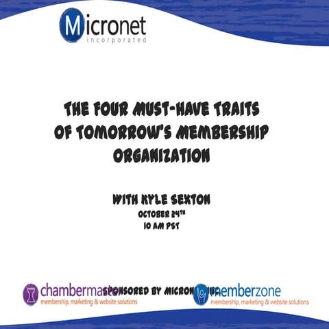 The four must have traits k sexton general presentation 10-24_2013