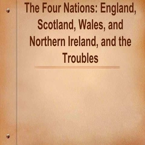 The four nations england, scotland, wales, and northern ireland, and the trou...