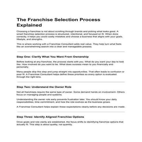 The Franchise Selection Process Explained.pdf