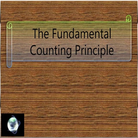 The fundamental counting principle