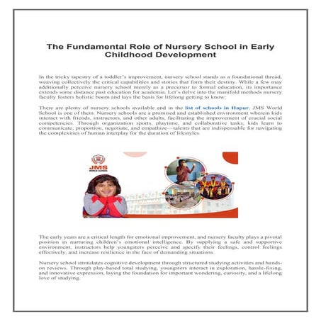 The Fundamental Role of Nursery School in Early Childhood Development.pdf
