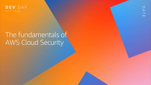 The fundamentals of AWS Cloud Security 🛠⛅️🚀