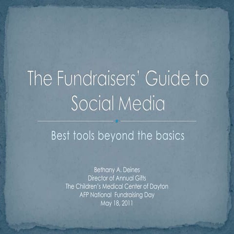 The Fundraisers’ Guide to Social Media
