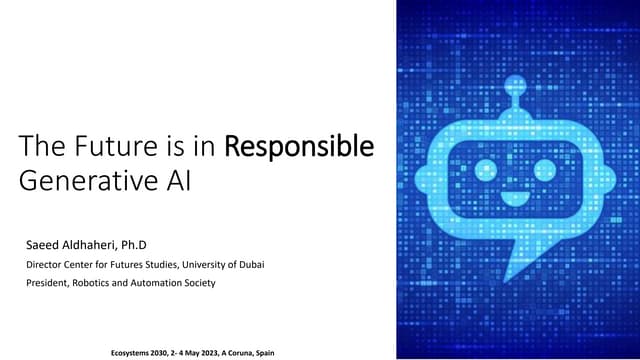 The Future is in Responsible Generative AI