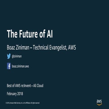 The Future of AI - AllCloud Best of reInvent