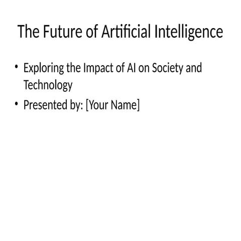 The Future of Artificial Intelligence: Investigating the Evolution, Applicati...