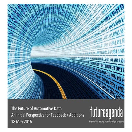 Updated - The Future of Automotive Data 25 07 16