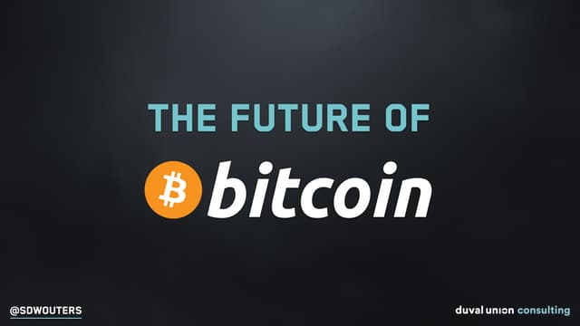 The future of Bitcoin & 9 ways to i...