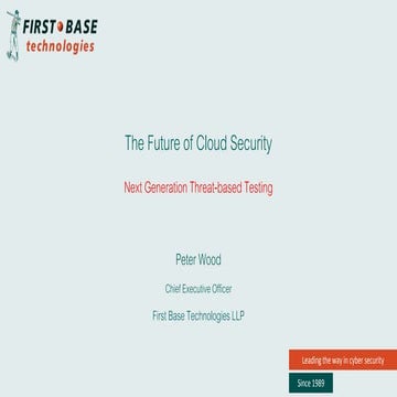 The future of cloud security