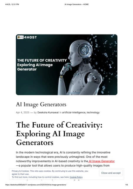 The Future of Creativity Exploring AI Image Generators.pdf