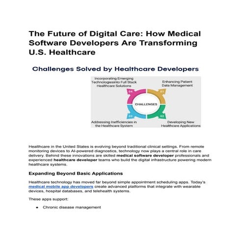 The Future of Digital Care: Transforming U.S. Healthcare with Medical ...