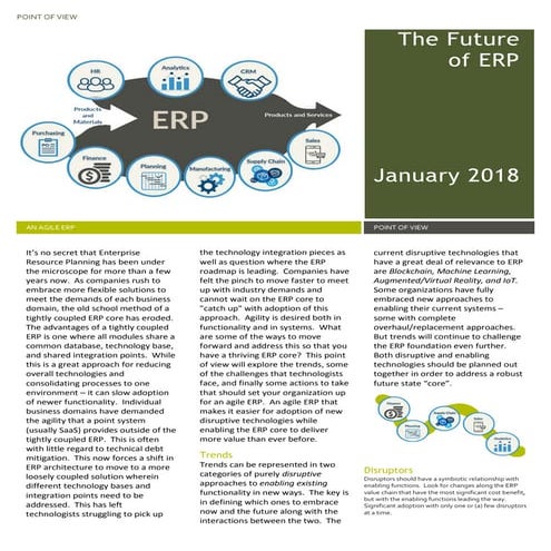 An ERP Point of View