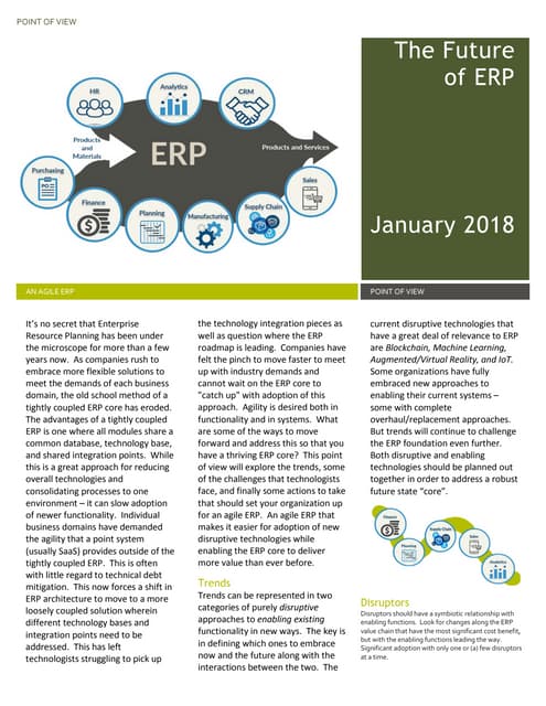 An ERP Point of View