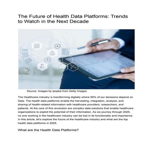Healthcare Technology Trends in 2024 - The Future | PDF
