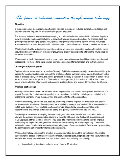 The Future of Industrial Automation