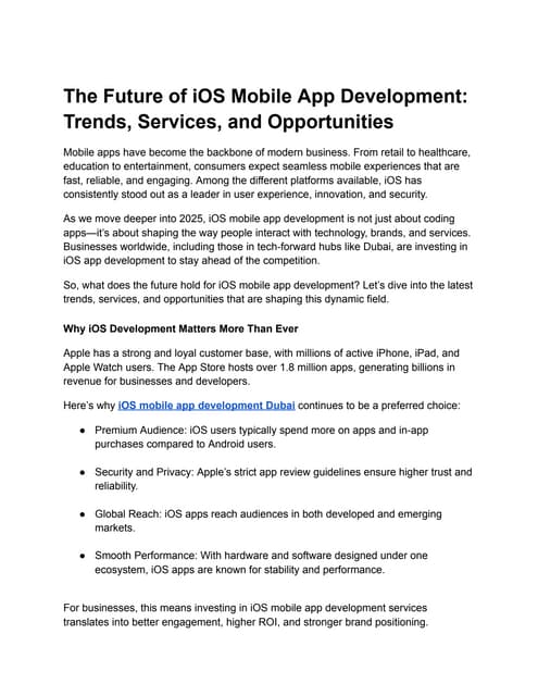 The Future of iOS Mobile App Development_ Trends, Services, and Opportunities...