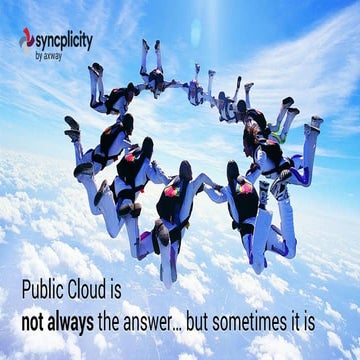 Public Cloud is Not Always the Answer... but Sometimes it is