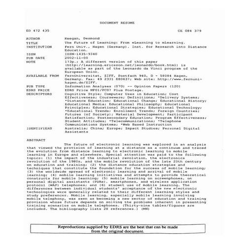 The Future Of Learning  From Elearning To Mlearning