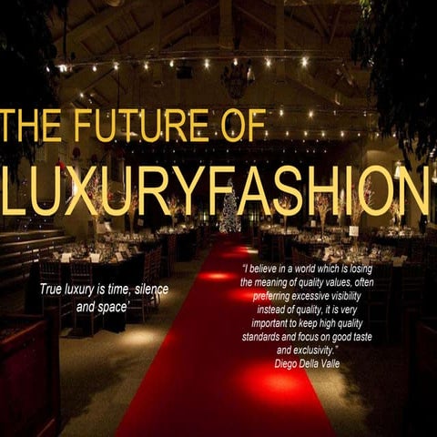 The Future of Luxury Fashion | PPTX