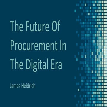The future of procurement in the digital era MIT presentation