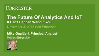 WSO2Con USA 2015: Keynote - The Future of Real-Time Analytics and IoT