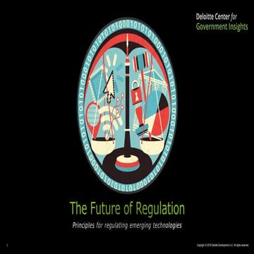 The future of regulation: Principles for regulating emerging technologies
