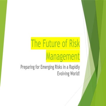 The Future of Risk Management: Embracing AI, ESG, and Strategic ...