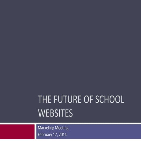 The future of school websites